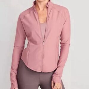 Old Navy Women's Powersoft Mauve Full Zip Jacket